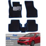 Guerrino Honda City (2019-2024) Uyumlu Eva Paspas Tam Set–araca Özel,su Geçirmez,kolay Montaj - Siyah - Mavi
