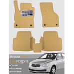 Guerrino Hyundai Accent Era (2005-2011) Uyumlu Eva Paspas Tam Set–araca Özel,kolay Montaj,su Geçirmez - Bej