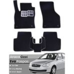 Guerrino Hyundai Accent Era (2005-2011) Uyumlu Eva Paspas Tam Set–araca Özel,kolay Montaj,su Geçirmez - Siyah - Gri