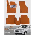 Guerrino Hyundai Accent Era (2005-2011) Uyumlu Eva Paspas Tam Set–araca Özel,kolay Montaj,su Geçirmez - Taba