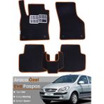 Guerrino Hyundai Getz (2002-2011) Uyumlu Eva Paspas Tam Set–araca Özel,kolay Montaj,su Geçirmez - Siyah - Kahverengi