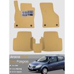 Guerrino Renault Clio 3 (2005-2011) Uyumlu Eva Paspas Tam Set–araca Özel,oto Paspas - Bej