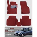 Guerrino Renault Clio 3 (2005-2011) Uyumlu Eva Paspas Tam Set–araca Özel,oto Paspas - Bordo