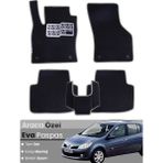 Guerrino Renault Clio 3 (2005-2011) Uyumlu Eva Paspas Tam Set–araca Özel,oto Paspas - Siyah - Gri