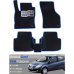 Guerrino Renault Clio 3 (2005-2011) Uyumlu Eva Paspas Tam Set–araca Özel,oto Paspas - Siyah - Mavi
