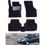 Guerrino Renault Clio 3 (2005-2011) Uyumlu Eva Paspas Tam Set–araca Özel,oto Paspas - Siyah - Pembe