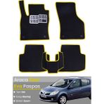 Guerrino Renault Clio 3 (2005-2011) Uyumlu Eva Paspas Tam Set–araca Özel,oto Paspas - Siyah - Sarı