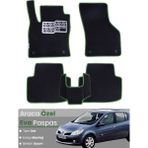 Guerrino Renault Clio 3 (2005-2011) Uyumlu Eva Paspas Tam Set–araca Özel,oto Paspas - Siyah - Yeşil