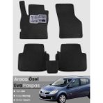 Guerrino Renault Clio 3 (2005-2011) Uyumlu Eva Paspas Tam Set–araca Özel,oto Paspas - Siyah