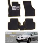 Guerrino Renault Megane 2 Sedan (2002-2008) Uyumlu Eva Paspas Tam Set–oto Paspas,araca Özel - Siyah - Bej