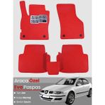 Guerrino Seat Leon 1m (1998-2004) Uyumlu Eva Paspas Tam Set–oto Paspas,araca Özel,kolay Montaj - Kırmızı