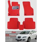 Guerrino Seat Leon 1p (2006-2012) Uyumlu Eva Paspas Tam Set–oto Paspas,araca Özel,kolay Montaj - Kırmızı