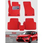 Guerrino Seat Leon 5f (2013-2020) Uyumlu Eva Paspas Tam Set–oto Paspas,araca Özel,kolay Montaj - Kırmızı