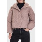 Guess 4G Boxy Tamamı Logolu Relaxed Fit Kapüşonlu Şişme Mont V5BL07WGLW2 Bayan MONT V5BL07 WGLW2 FNGX