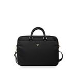 Guess 4g Desenli Üçgen Logolu 15-16"" Laptop Çantası - Siyah