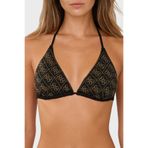 Guess 4G Logolu Üçgen Bikini Üst E6GJ24KCUO2 Bayan BİKİNİ ÜSTÜ E6GJ24 KCUO2 JBLK