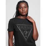 Guess Adele Bisiklet Yaka T-Shirt, M, 882630, siyah, Kadın