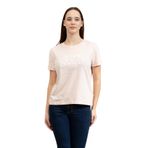 Guess Agnes Kadın Aktif Regular Fit Bisiklet Yaka T-Shirt, Pembe, XS