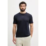 Guess Ambrogio Erkek Aktif Regular Fit T-Shirt - Lacivert - XL