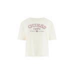 Guess Arianna Aktif Boxy Fit T-Shirt, L, V6GI04K2965-G047, Krem, Kadın