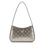 GUESS Arnela Top Zip Omuz Çantası, Kalaylı Logo, One Size