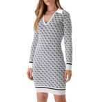 Guess Aubrey Yün Karışımlı Logolu Slim Fit V Yaka Mini Elbise W5BK25Z3JD2 Bayan ELBİSE W5BK25 Z3JD2 F0YU