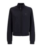Guess Bayan Ceket New Allie Scuba Zip Sweatshirt V2YQ17K7UW2, Mavi-grafit grisi, M