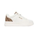Guess Bayan Deri Sneaker Ayakkabı Welli Logolu Kauçuk Tabanlı Günlük Kullanım İçin Bağcıklı - Bej