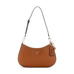 GUESS Bayan Noelle II Üst Zip Omuz Çantası, Hafif Konyak, One Size, Noelle II Üst Fermuarlı Omuz