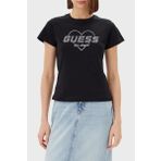Guess Bayan T Shirt V5GI10 K9RM1 JBLK