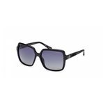 GUESS Bayan Women GU0015701D57 Güneş Gözlüğü Parlak Siyah, Parlak siyah., 57