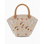 Guess Beauvoir Kapaklı Mini Tote El Çantası - Cognac Multi / Standart