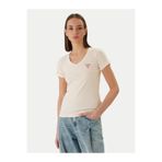 Guess Bej T-Shirt, S, 5003340688, Ekru, Kadın
