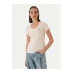 Guess Bej T-Shirt, XS, 5003340688, Ekru, Kadın