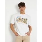 Guess Bisiklet Yaka Baskılı T-Shirt M4GI44KC6U1 - Beyaz