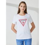 Guess Bisiklet Yaka Beyaz Kadın T-Shirt W1YI1BI3Z14G011 - M