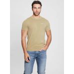 Guess Bisiklet Yaka Düz Bej Erkek T-Shirt M4GR05Z3DN1F13E_CORNELL WASHED SS T