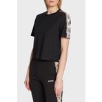 Guess Bisiklet Yaka Düz Siyah V3RI08I3Z14 Kadın T-shirt