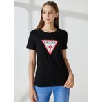 Guess Bisiklet Yaka Siyah T-Shirt W1YI1BI3Z14JBLK