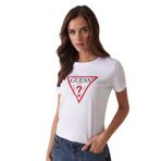 Guess Bisiklet Yaka T-Shirt, XS, 5003048480, Beyaz, Kadın
