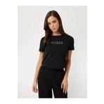 Guess Briana Kadın Siyah Aktif Regular Fit T-Shirt V3BI11J1314-JBLK