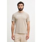Guess Bruce Erkek Aktif Regular Fit T-Shirt - Bej