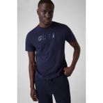 Guess Bruce Erkek Aktif Regular Fit T-Shirt - Lacivert - 2XL