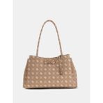 Guess Carrie Logo Kadın Omuz Çantası HWGP9898220 - Koyu Bej
