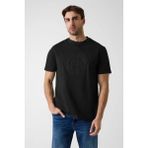 Guess Circle Erkek Regular Fit T-Shirt - Siyah - M