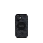 Guess Circle Serisi iPhone 16 Magsafe Uyumlu Siyah Telefon Kılıfı