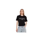 Guess Clematıs Crop Kımono Ss Tee Kadın Siyah T-Shirt V5GI09K9RM1-JBLK