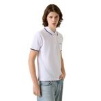 Guess Çok Renkli Nakışlı Çizgili Polo Yaka T-Shirt, L, P69497S4846, Çok Renkli, Erkek