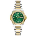 Guess Collection GCY98010L9MF Quartz Çelik Altın Rengi/Gri Yeşil Kadran 36 mm Kadın Kol Saati