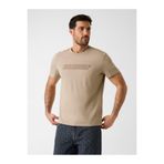 Guess Cosimo Aktif Regular Fit Erkek T-Shirt, Bej, XL